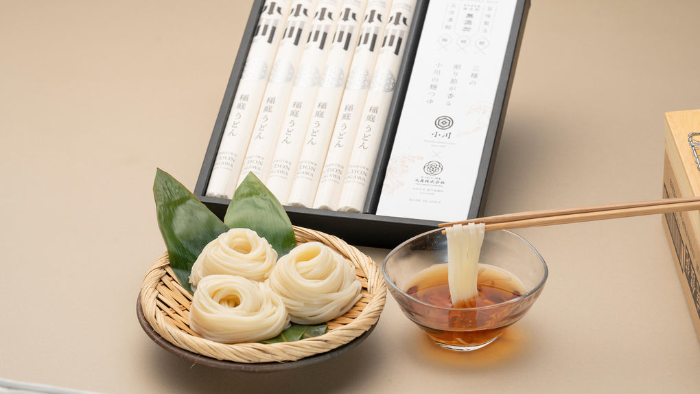 稲庭うどん・三種の削り節つゆ詰合せ